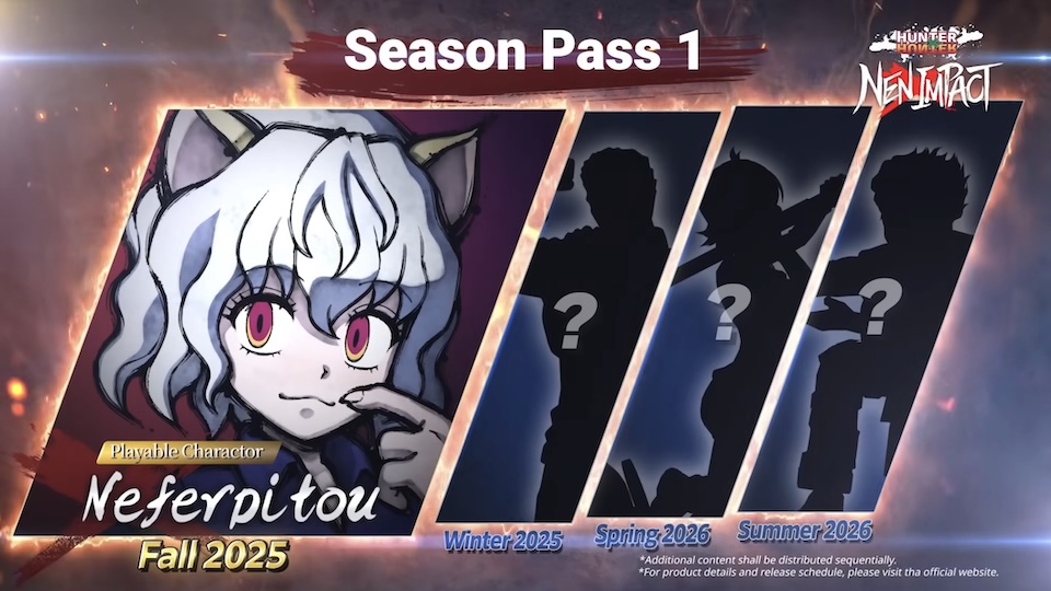  Hunter x Hunter: Nen x Impact Season Pass Trailer Teases Upcoming DLC Characters