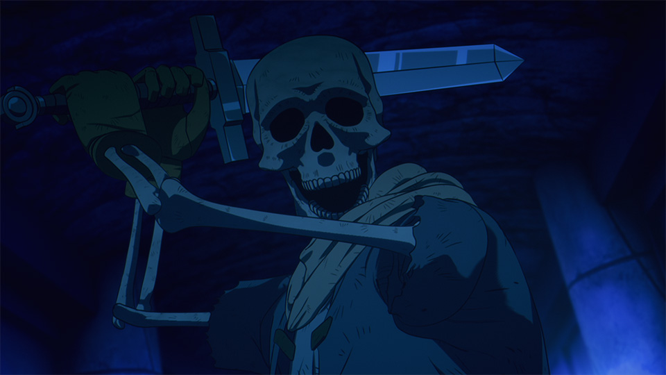 Anime Undead Ruler Anime Zittende Houding