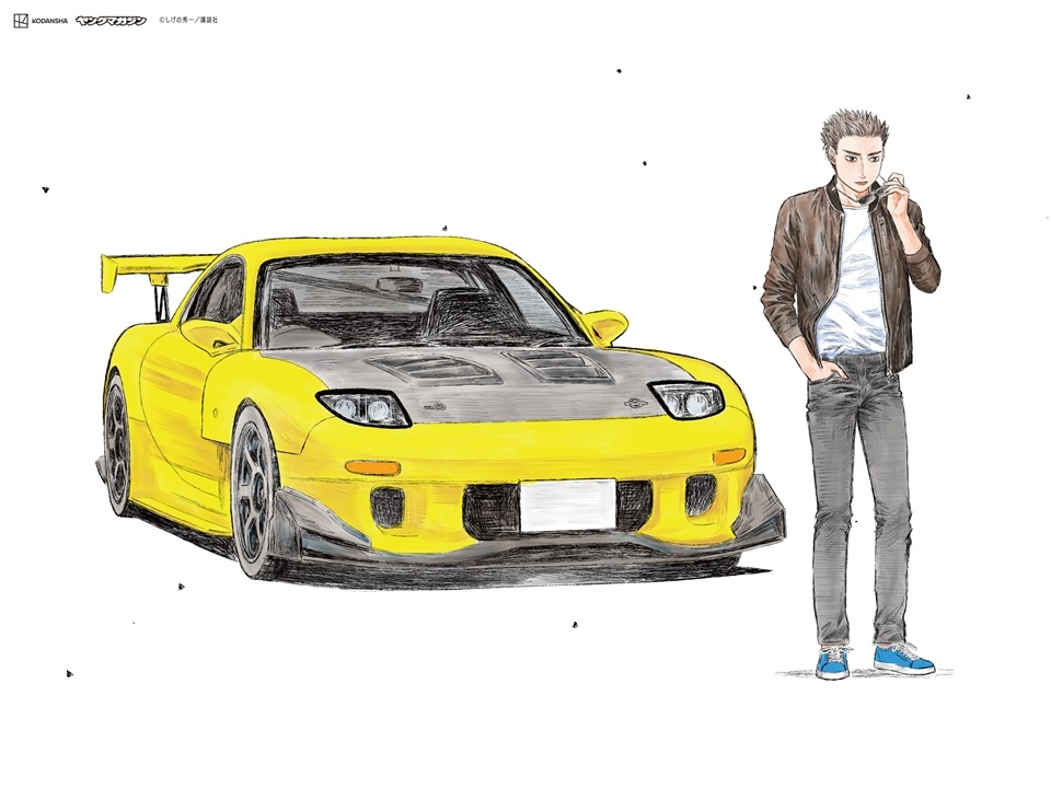 Initial D Manga Shares 30th Anniversary Ad Illustrations