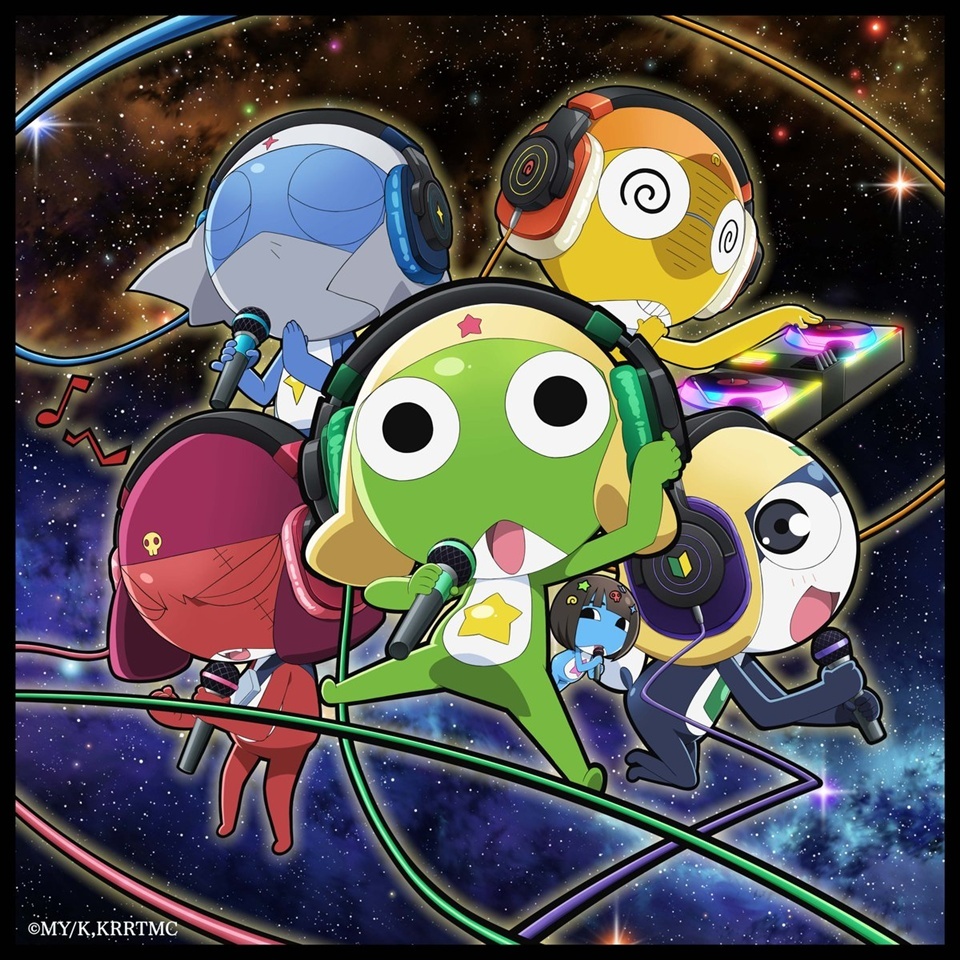 ano dan Soshina - visual sampul lagu tema film Sgt. Frog