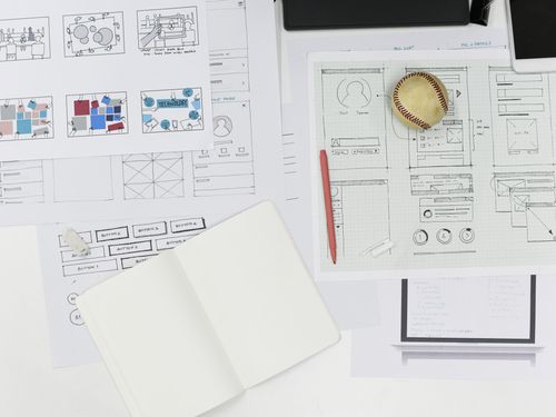 website layout sketch
