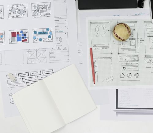 website layout sketch 