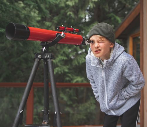 Boy With Telescope