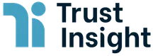 Blue stylized figure next to the text "Trust Insight" in dark blue font.
