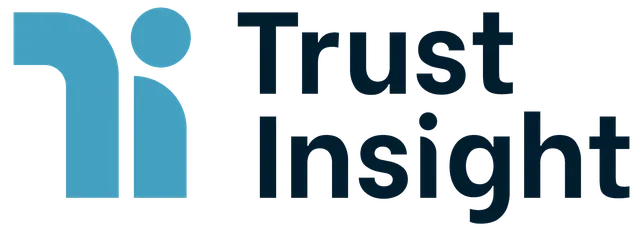 Blue stylized figure next to the text "Trust Insight" in dark blue font.