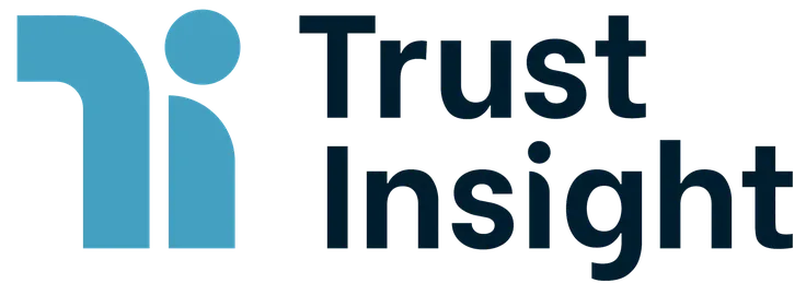 Blue stylized figure next to the text "Trust Insight" in dark blue font.