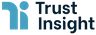 Blue stylized figure next to the text "Trust Insight" in dark blue font.