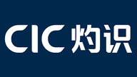 The image shows the text "CIC" and Chinese characters in bold white font on a dark blue background.