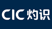 The image shows the text "CIC" and Chinese characters in bold white font on a dark blue background.