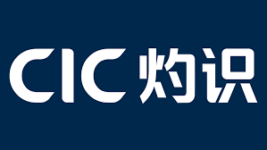 The image shows the text "CIC" and Chinese characters in bold white font on a dark blue background.