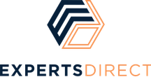 Geometric logo with interlocking shapes above the text "EXPERTS DIRECT" in bold, capital letters.