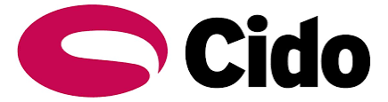 The image shows the Cido logo with a stylized pink oval shape and the word "Cido" in bold black letters.