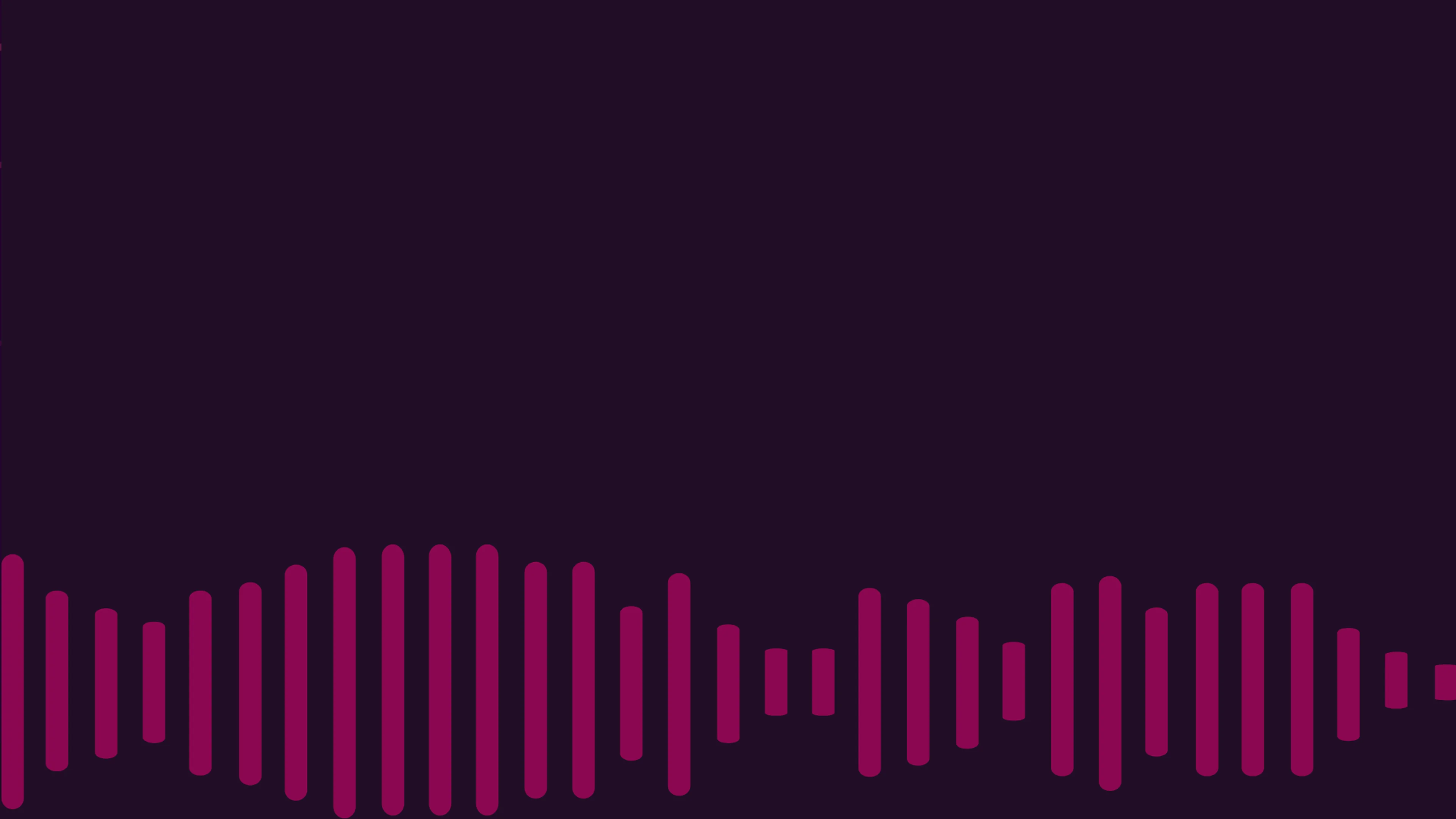 soundwaves in pink on plum background