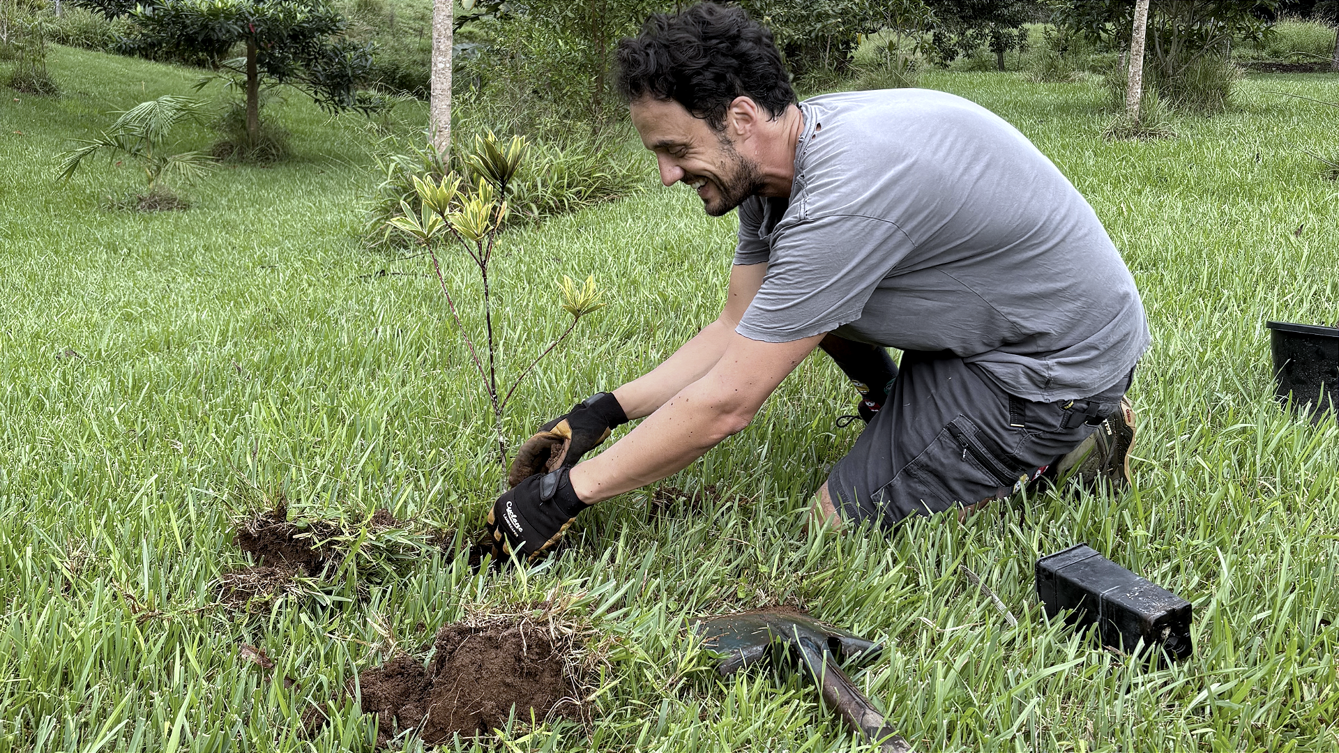 Grade Founder Matt Planting Trees