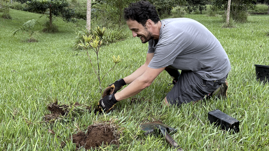Grade Founder Matt Planting Tree