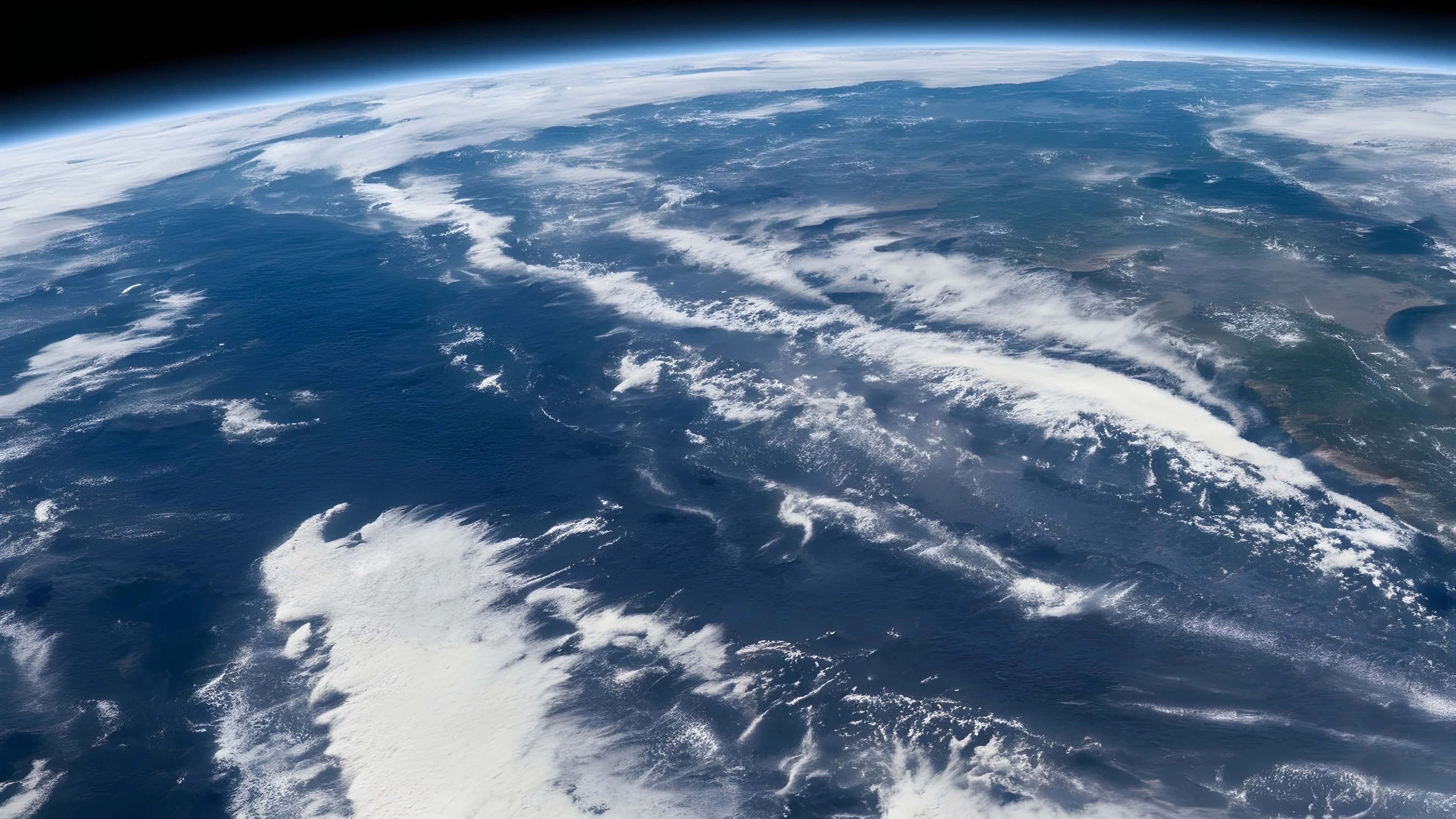 Image of  a section of planet earth shot from space