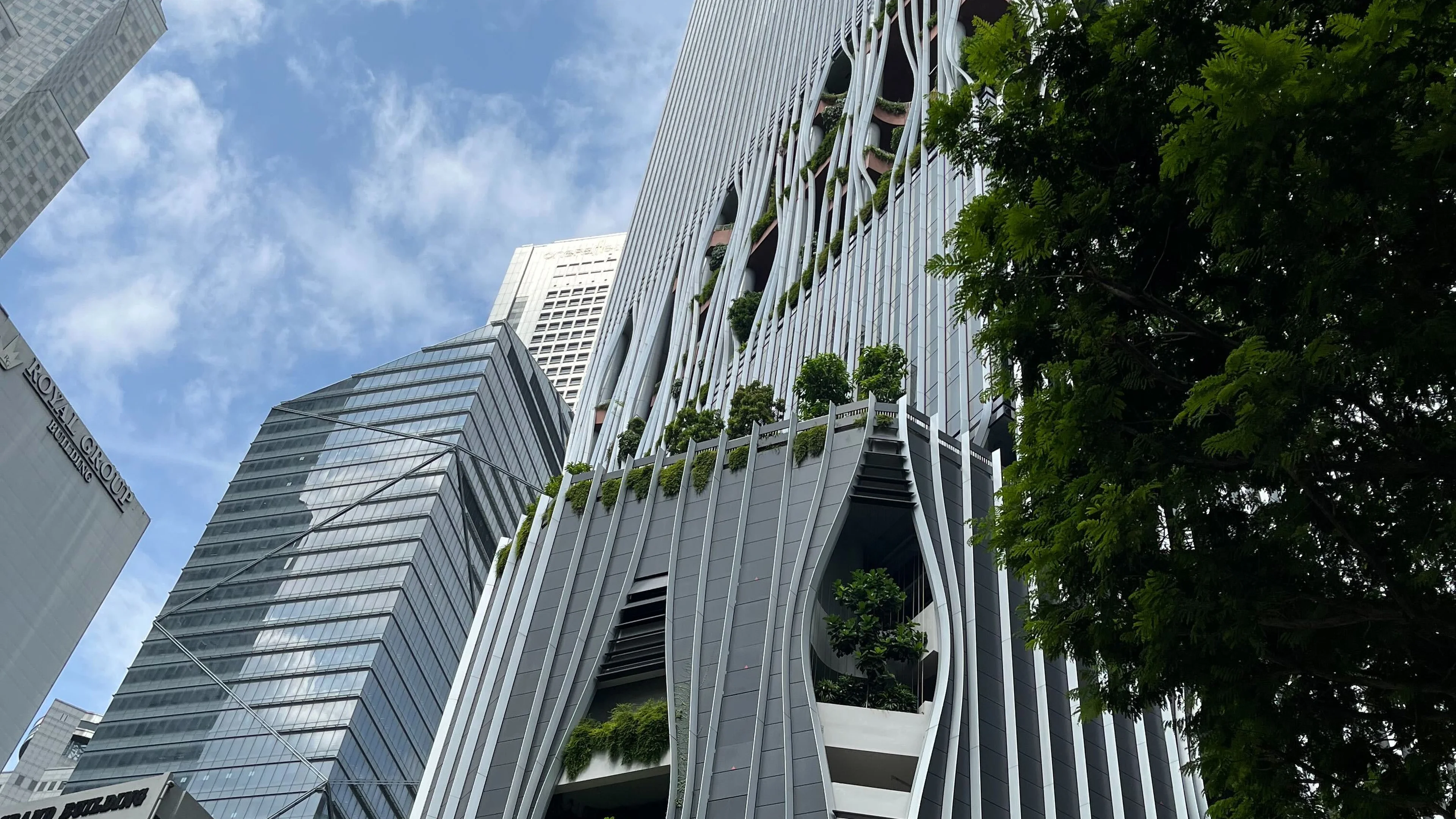 Singapore tower building new architectural design green