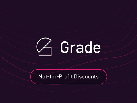 Grade offers a discount to not-for-profit organisations
