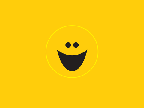 A cartoon smiling face from the Net Promotor Scoring System, representing happy clients