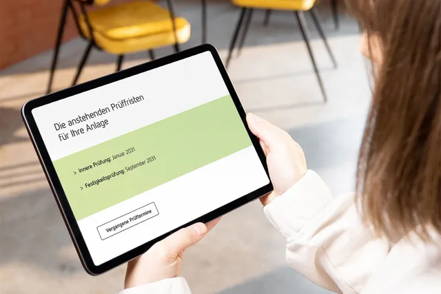 Image of a customer looking for information about maintenance Services