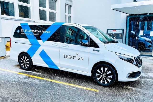Ergosign Forschungs-Van zum Thema Autonomes Fahren.