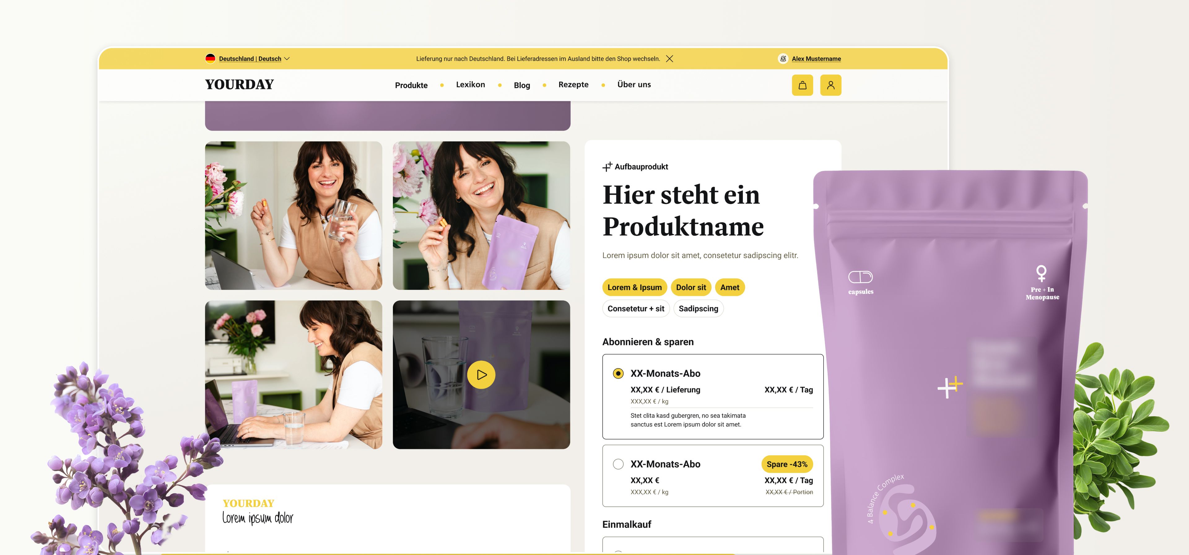 Screenshot des Onlineshops von ProWin