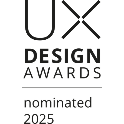 UX Design Awards Abzeichen, nominiert 2025