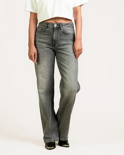 Straight Leg Jeans Damen