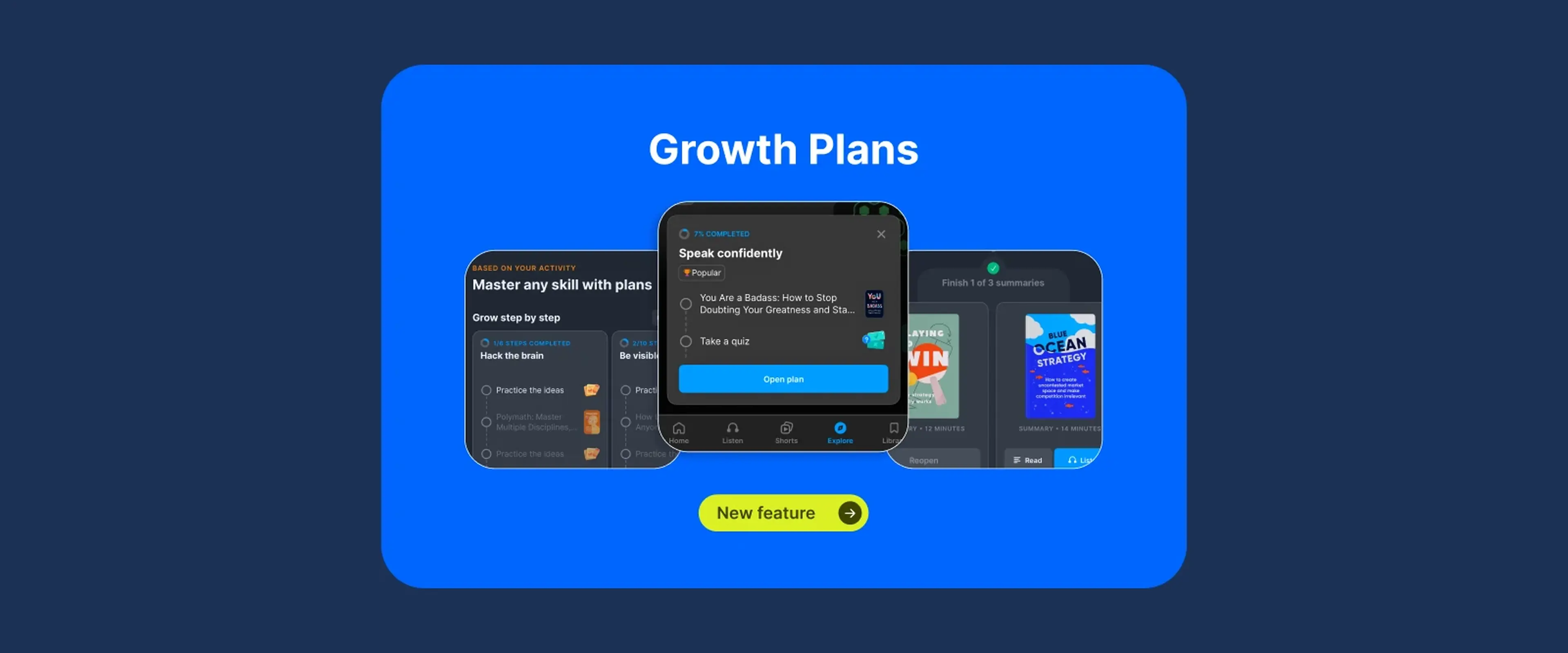 headway-app-growth-plans-interface-on-bright-blue-background-displaying-multiple-smartphone-screens-and-yellow-new-feature-badge