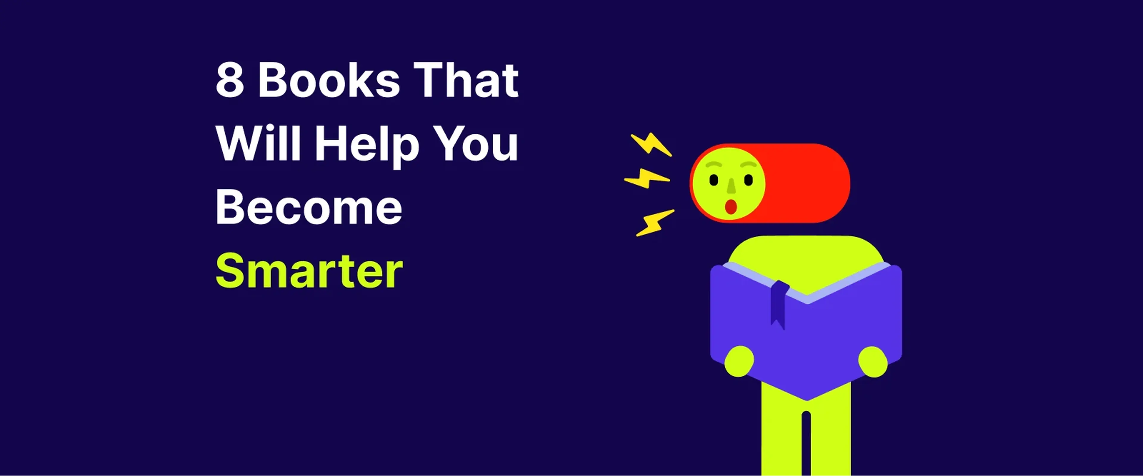 A man holds a book to help you become smarter imitating a switcher 1x