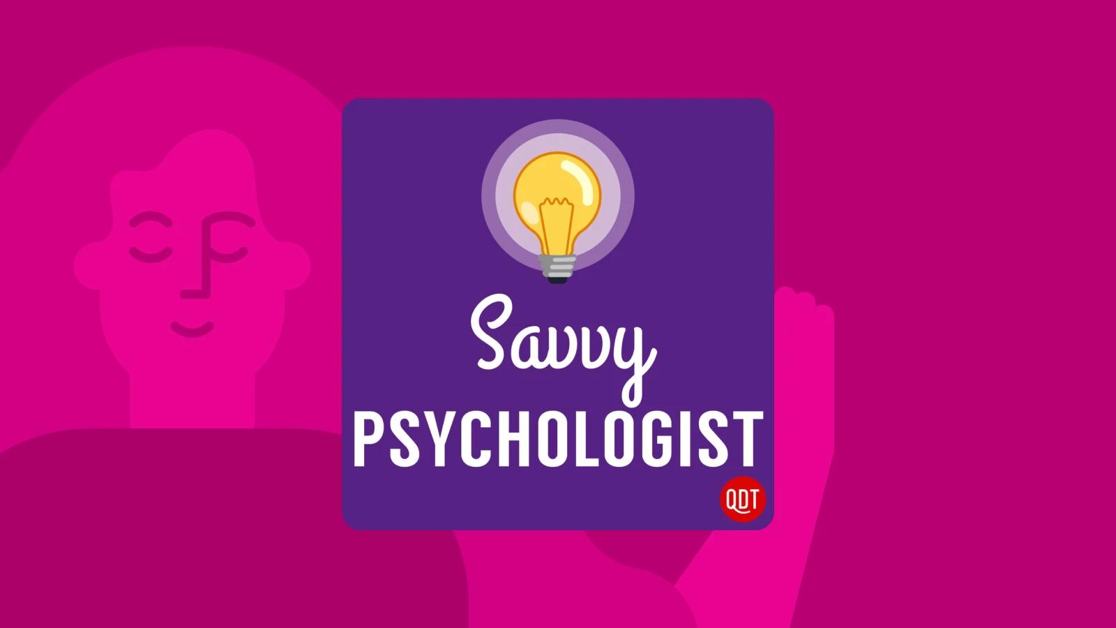Pink background with Savvy Psychologist podcast cover, an anxiety podcast offering science-based tips for mental health and anxiety disorders