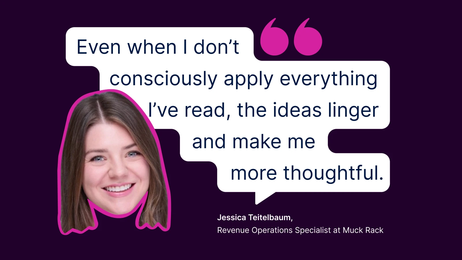 Jessica Teitelbaum photo quote rewiev on Headway app