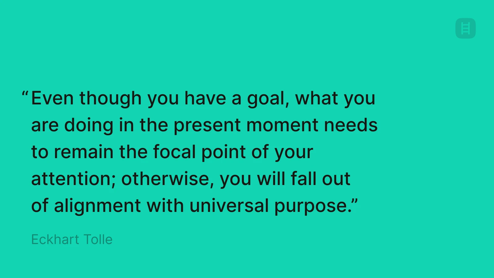 Eckhart Tolle quote 2025