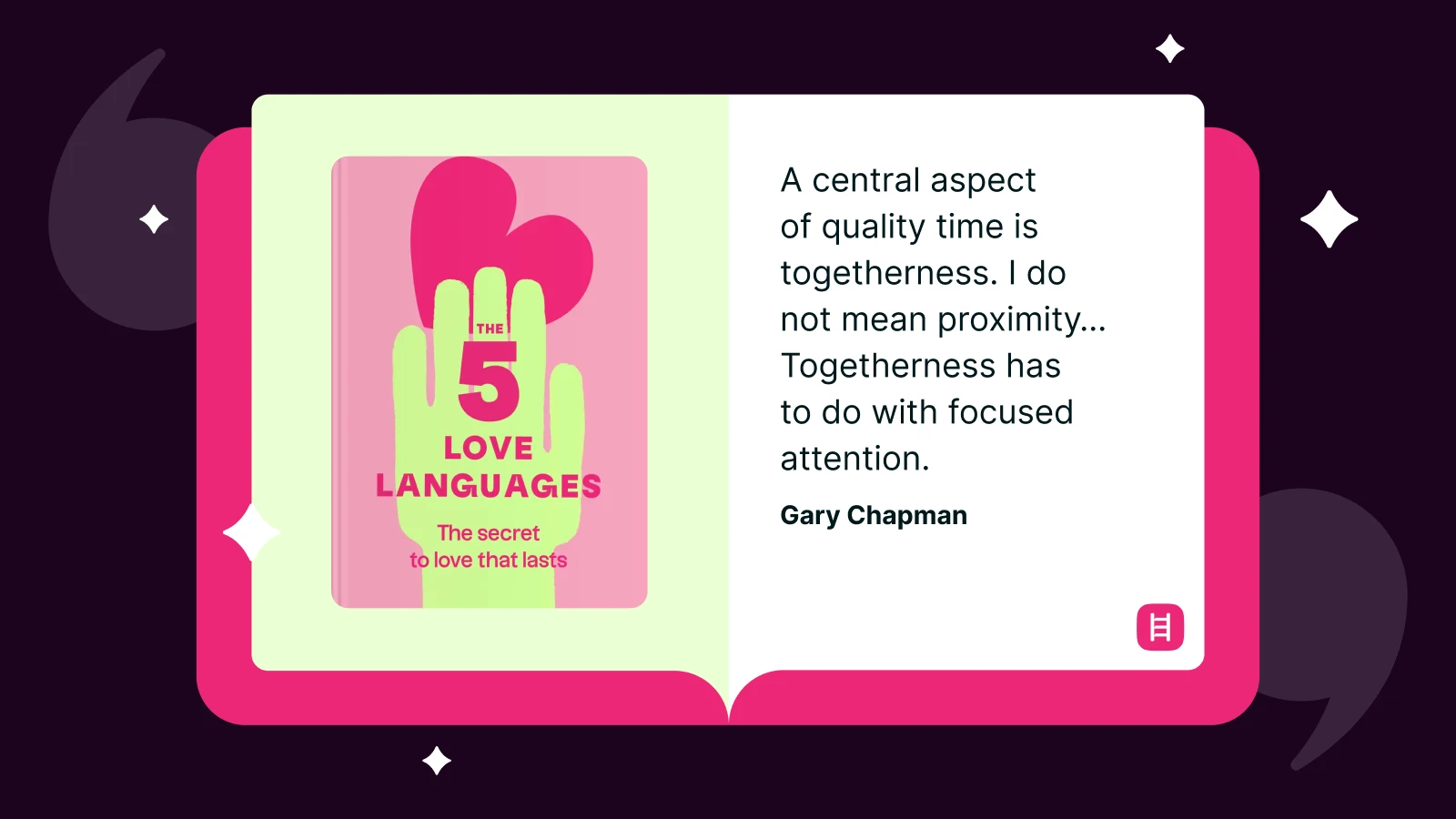 Relationship advice - A quote from summary 5 love languages by gary chapman