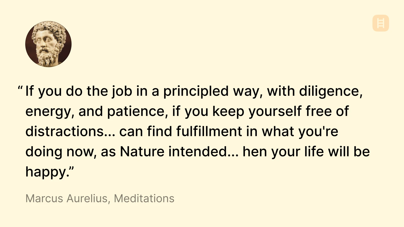 marcus aurelius quote on happines