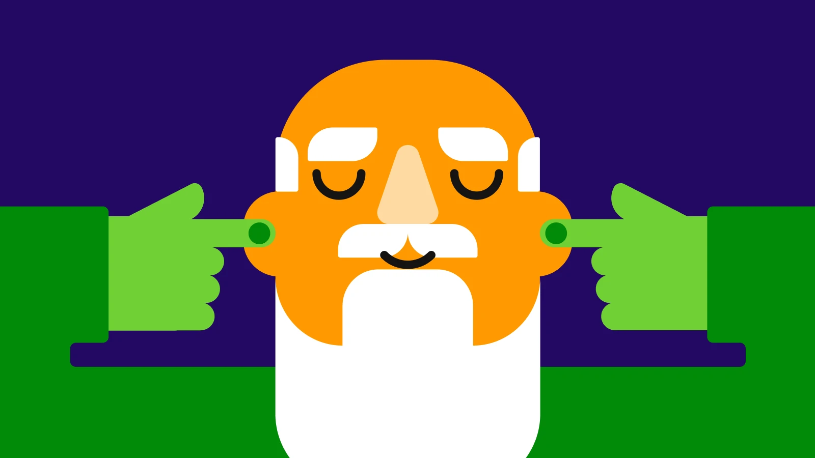 Average reading speed an old man closes his ears