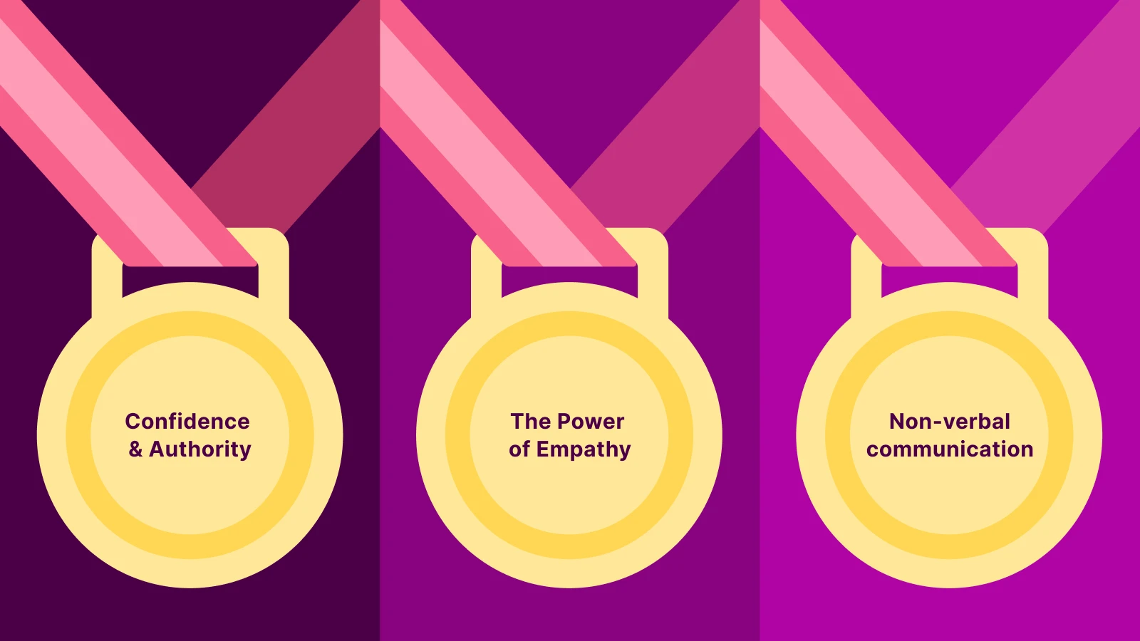 Girlboss - Three golden medals on a ribbons