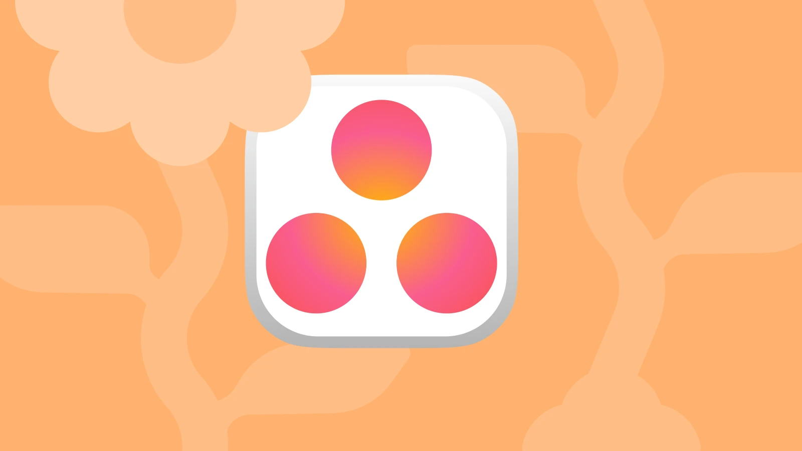 Asana logo on an orange patterned background, highlighted in self-improvement apps for better sleep