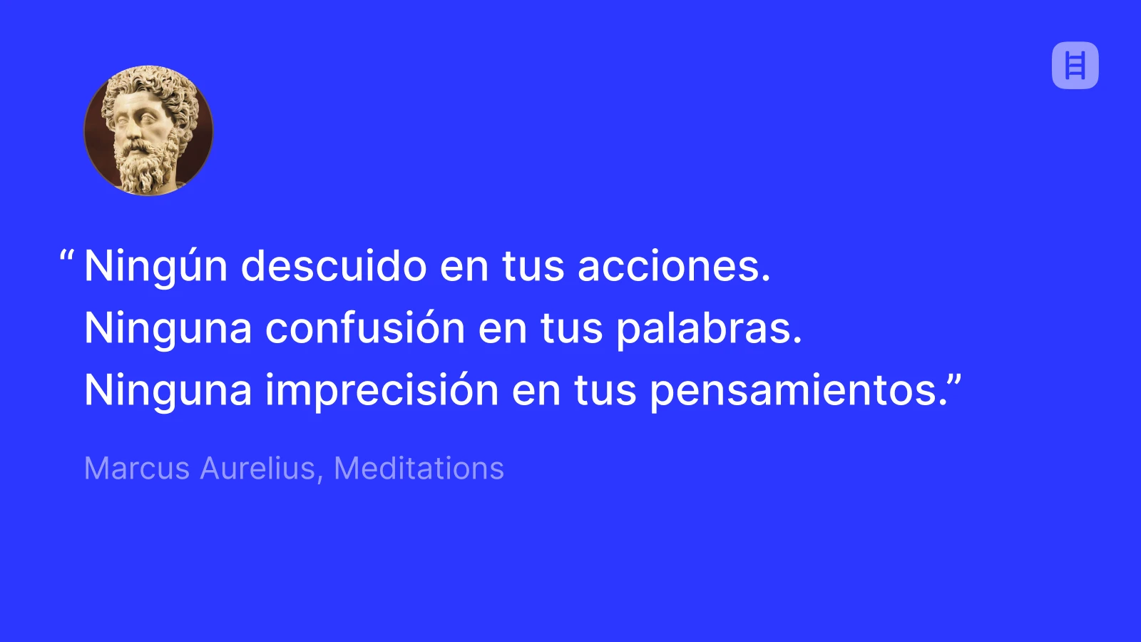 cita de Marco Aurelio sobre su padre