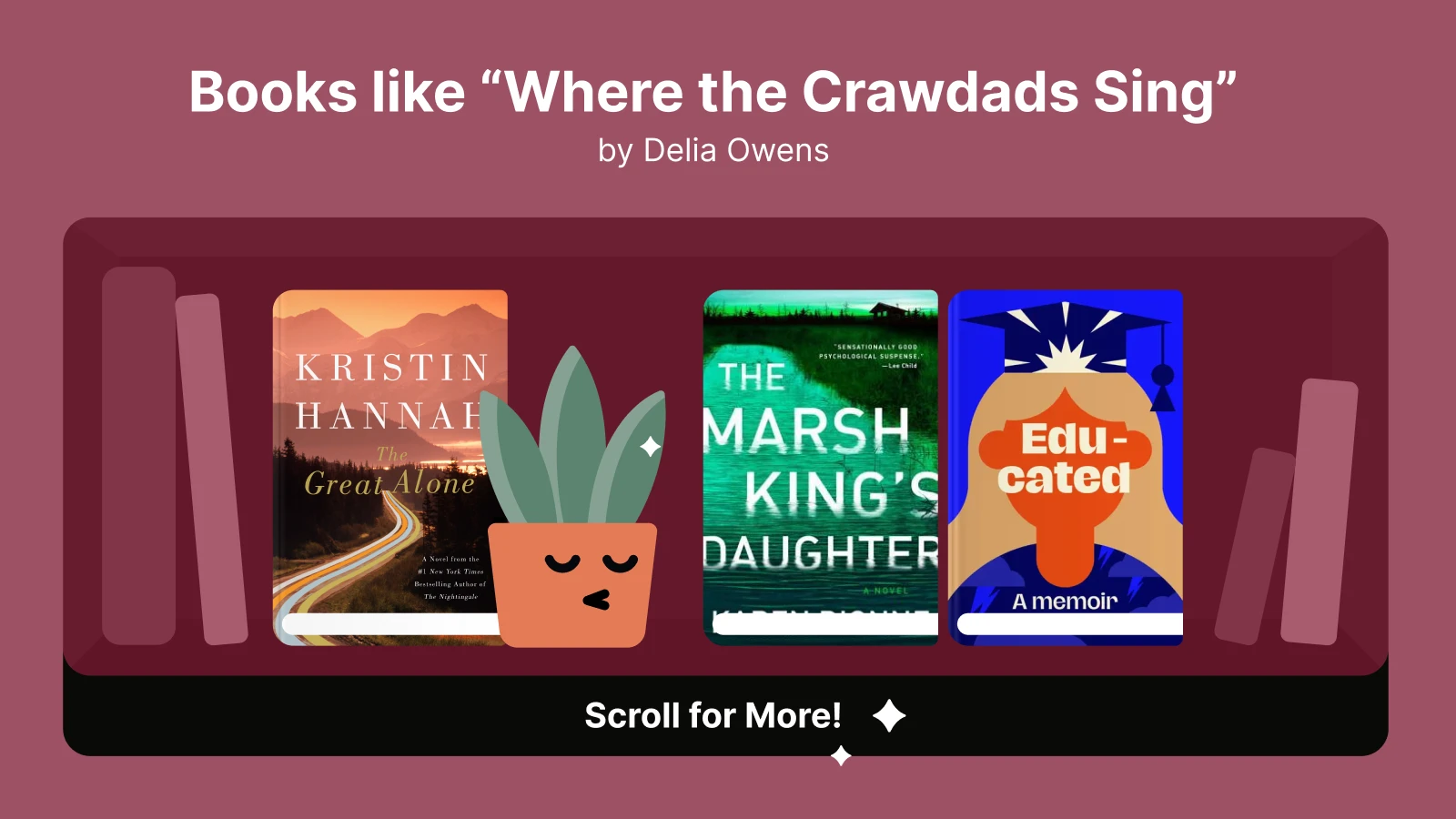 books_like_where_the_crawdads_sing_featuring_great_alone_by_kristin_hannah_the_marsh_king_s_daughter_and_educated_1x