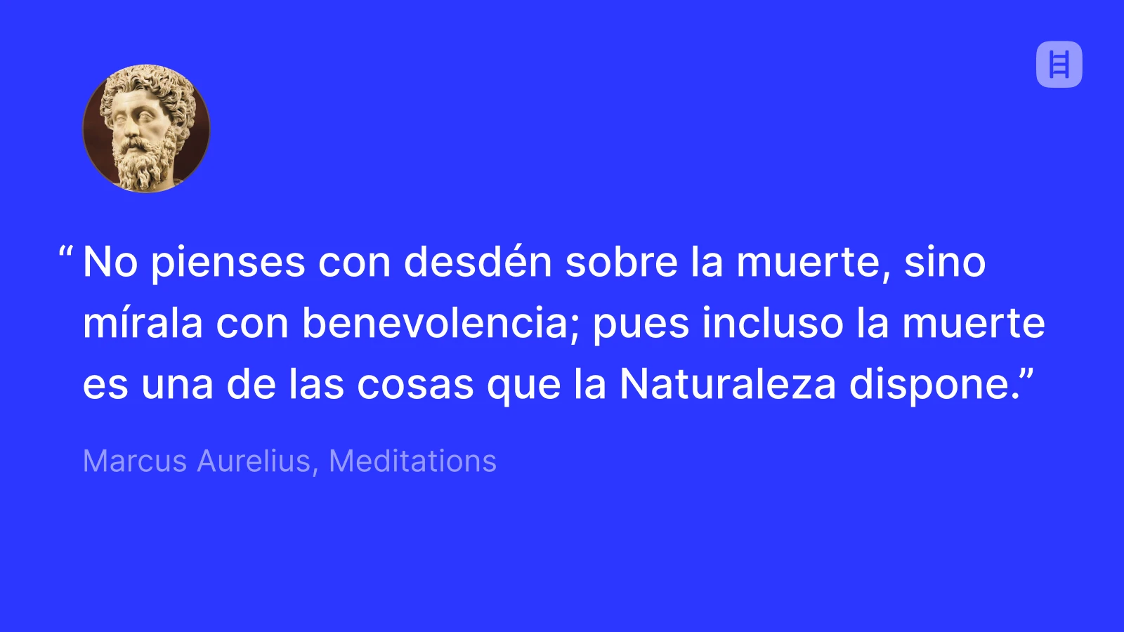 cita de Marco Aurelio sobre su padre