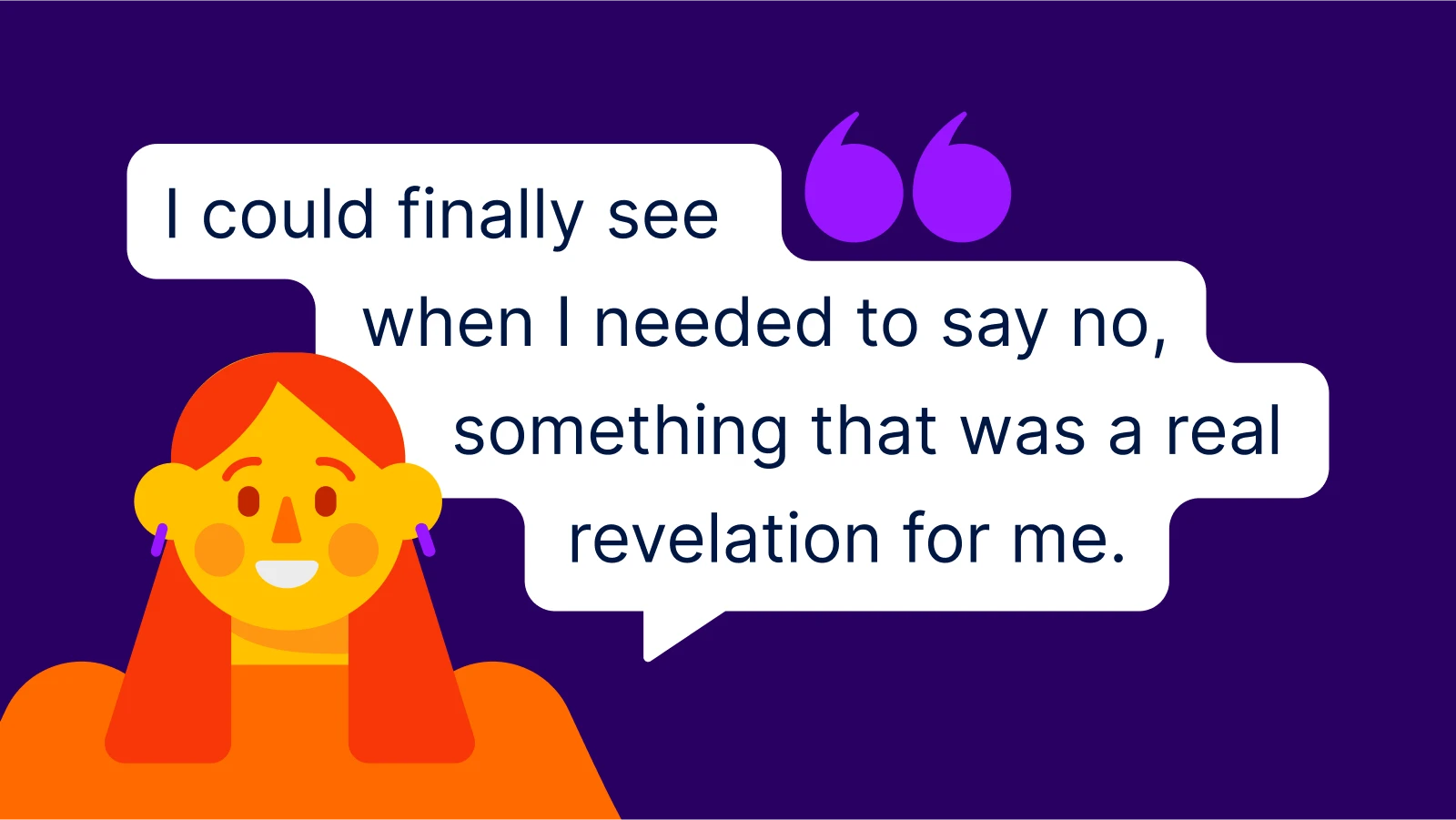 A smiling woman beside a quote in a speech bubble with quotation marks Why Is Time Management Important?