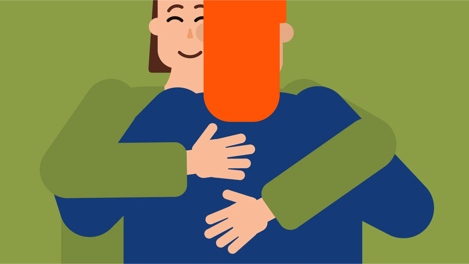 Themes raised in the great alone - Two people embracing closely, one partially obscured