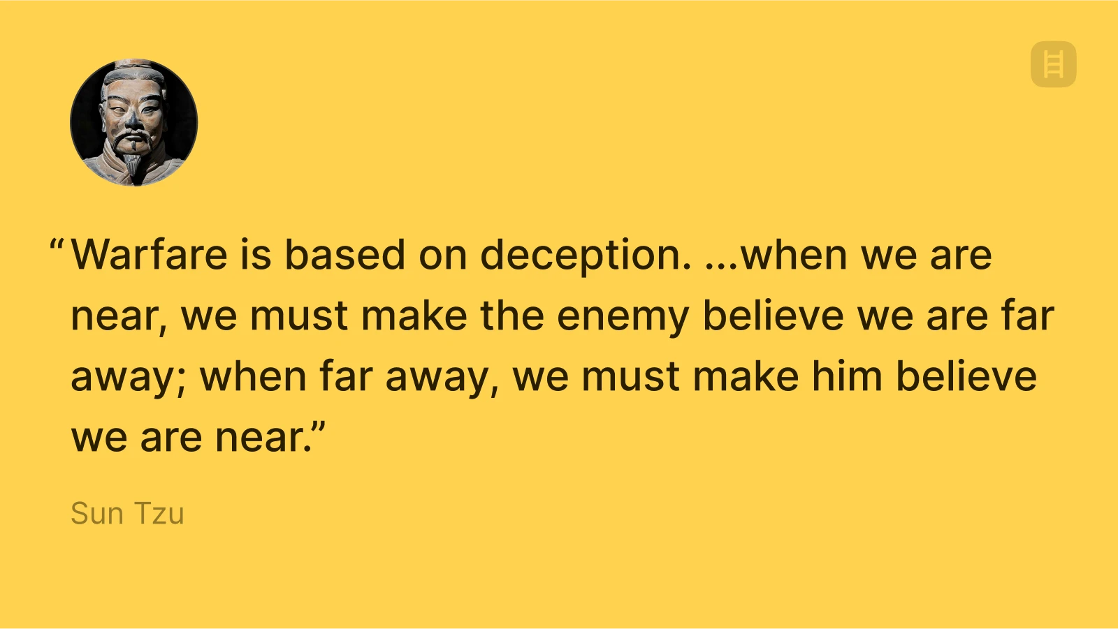 Sun Tzu quote