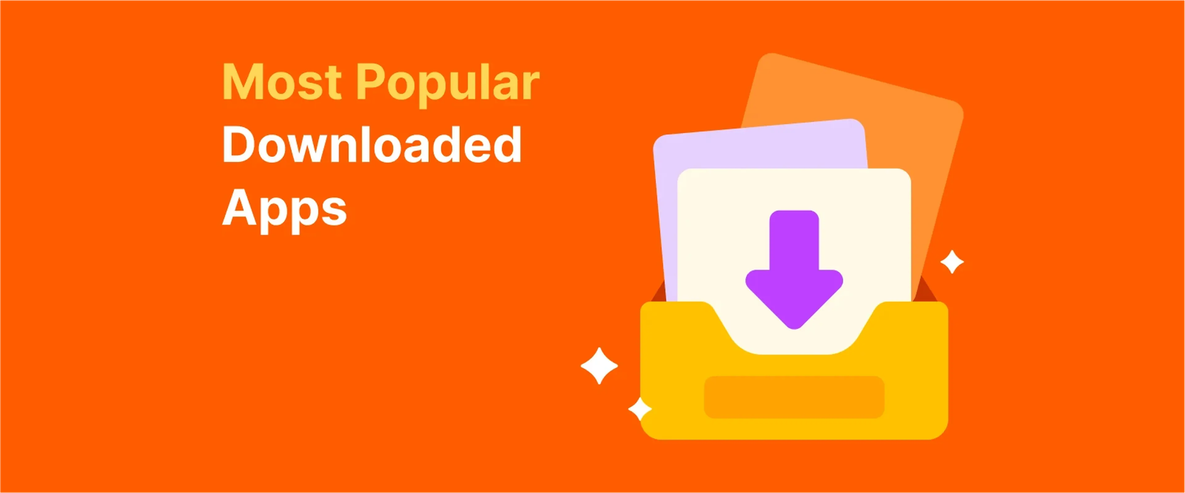 a download icon in a folder, representing the most popular downloaded apps