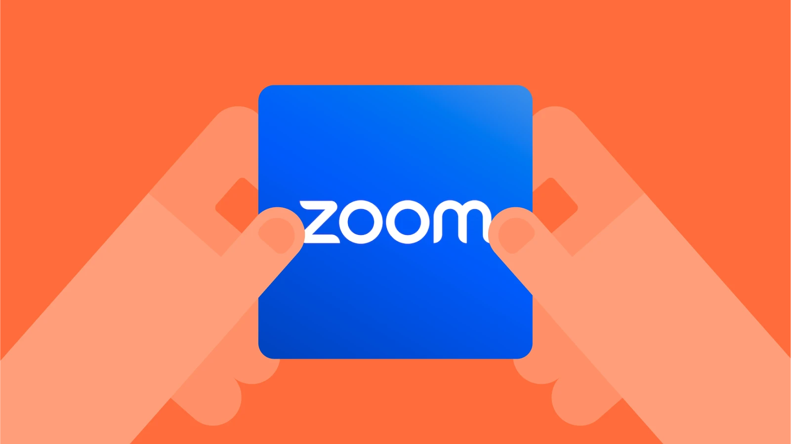 Zoom app logo on a purple background, highlighting video conferencing apps for productivity