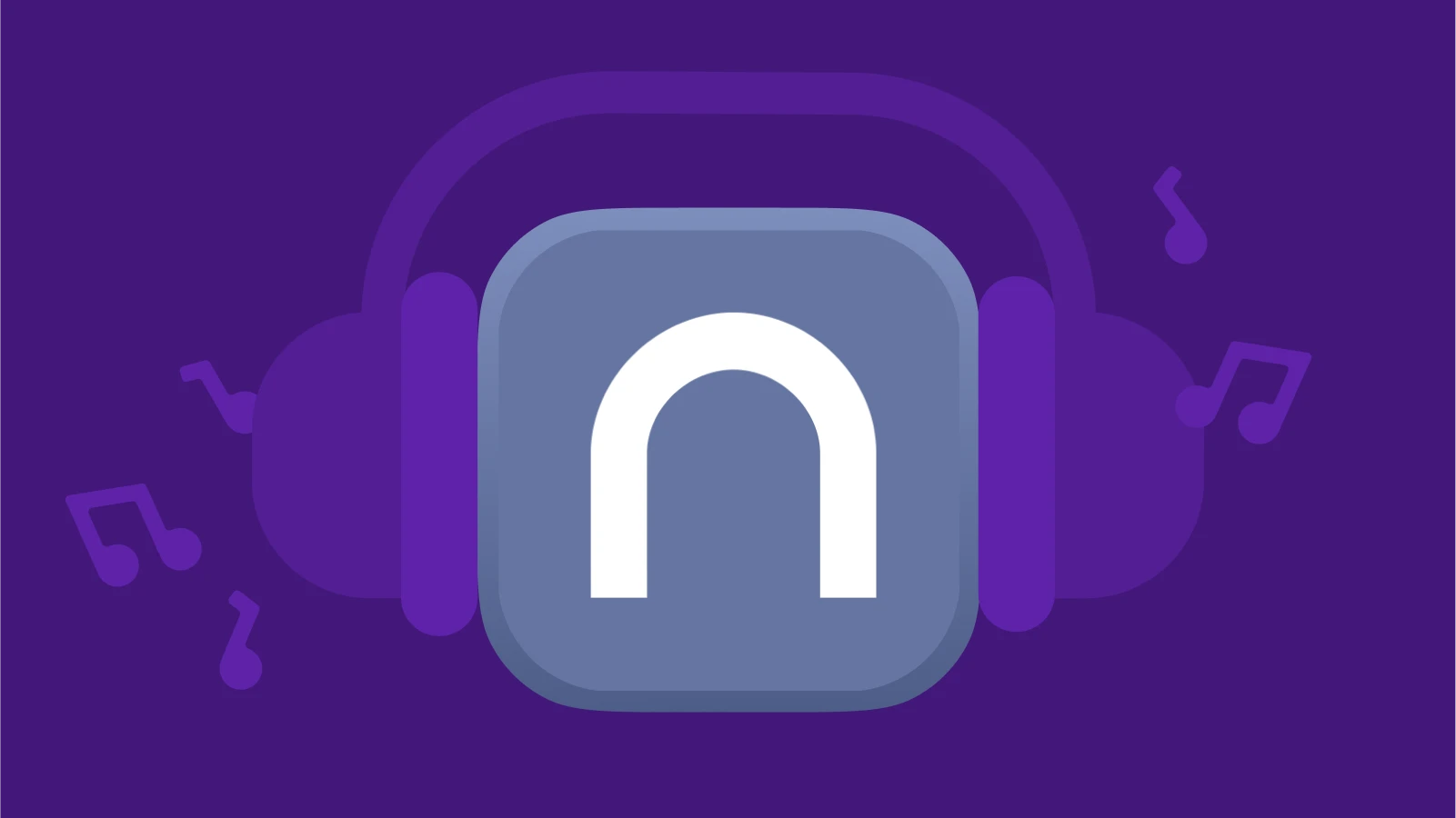 nook app icon wearing a headphones with note signs around, listening for the best audiobook apps