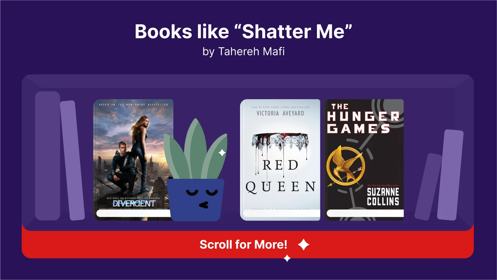 Books like Shatter Me, featuring Divergent, Red Queen, and The Hunger Games, for fans of YA dystopian fantasy