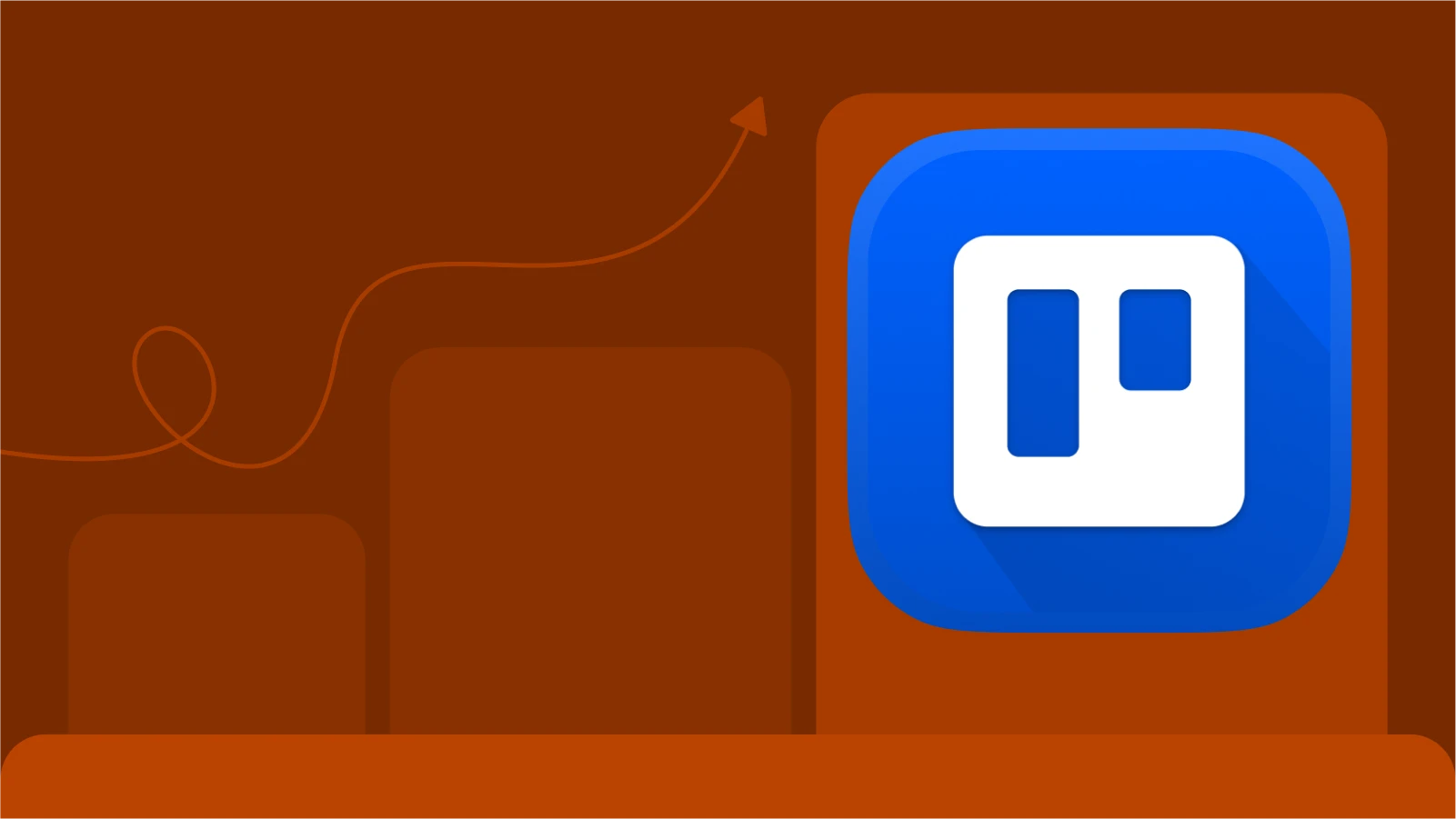Trello from productive apps with chart bar and curvy line going up