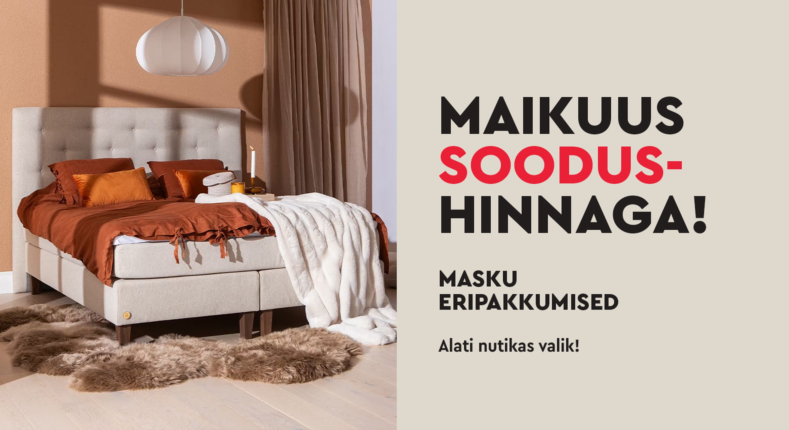 masku eripakkumised kampaaniabänner mööbel maikuus soodushinnaga